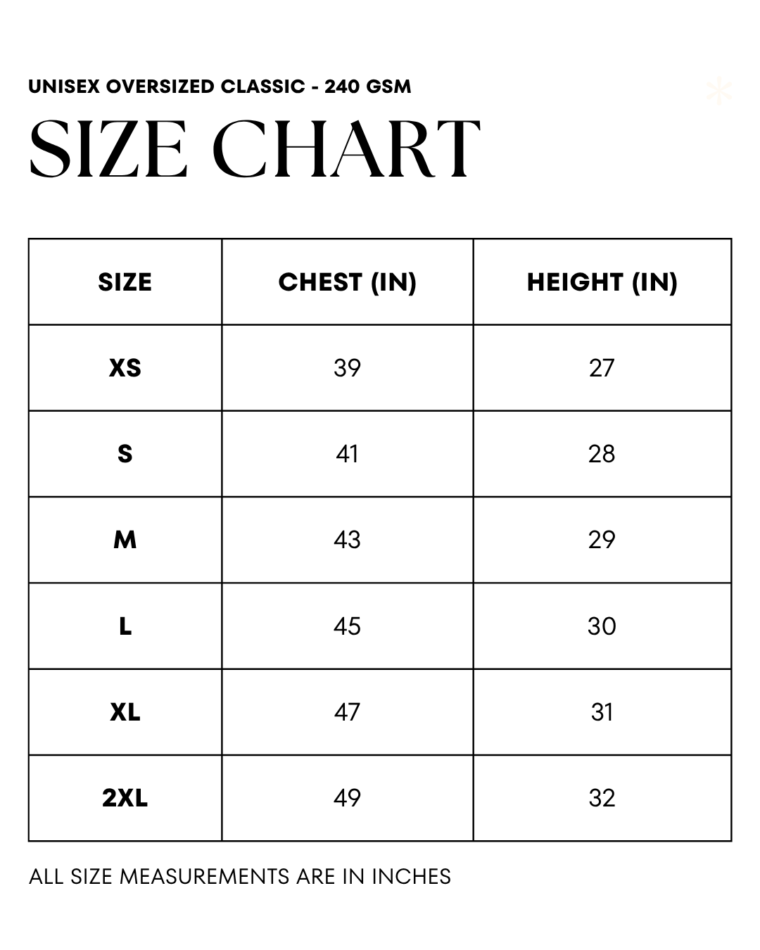 French Inventory - Unisex Oversized Classic Crew
