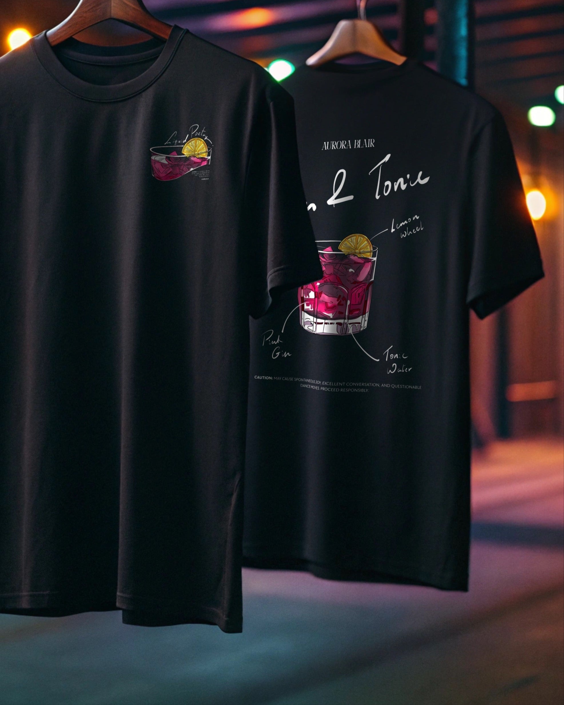 Gin & Tonic - Unisex Oversized Classic Tee