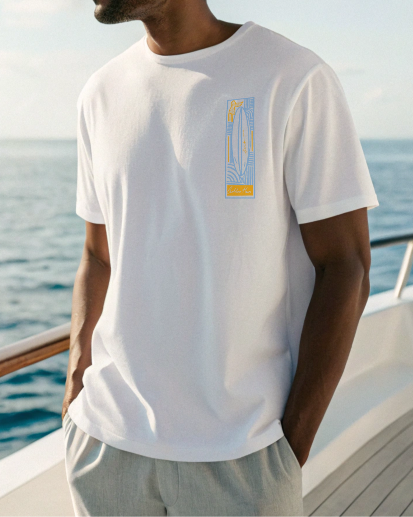 Golden Hour Waves - Oversized Classic Tee