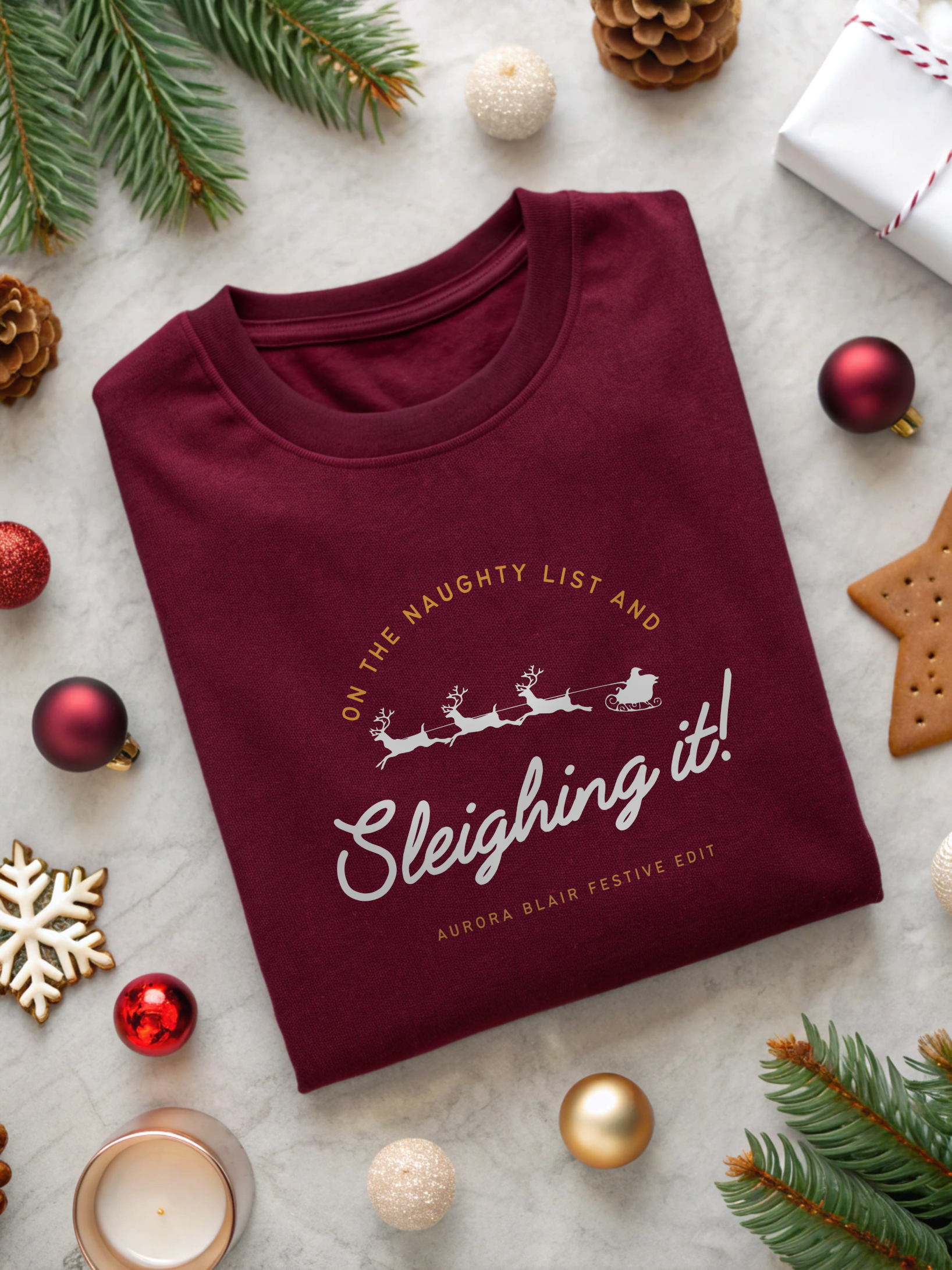 Sleighing it! - Unisex Oversized Terry Cotton - 260 GSM