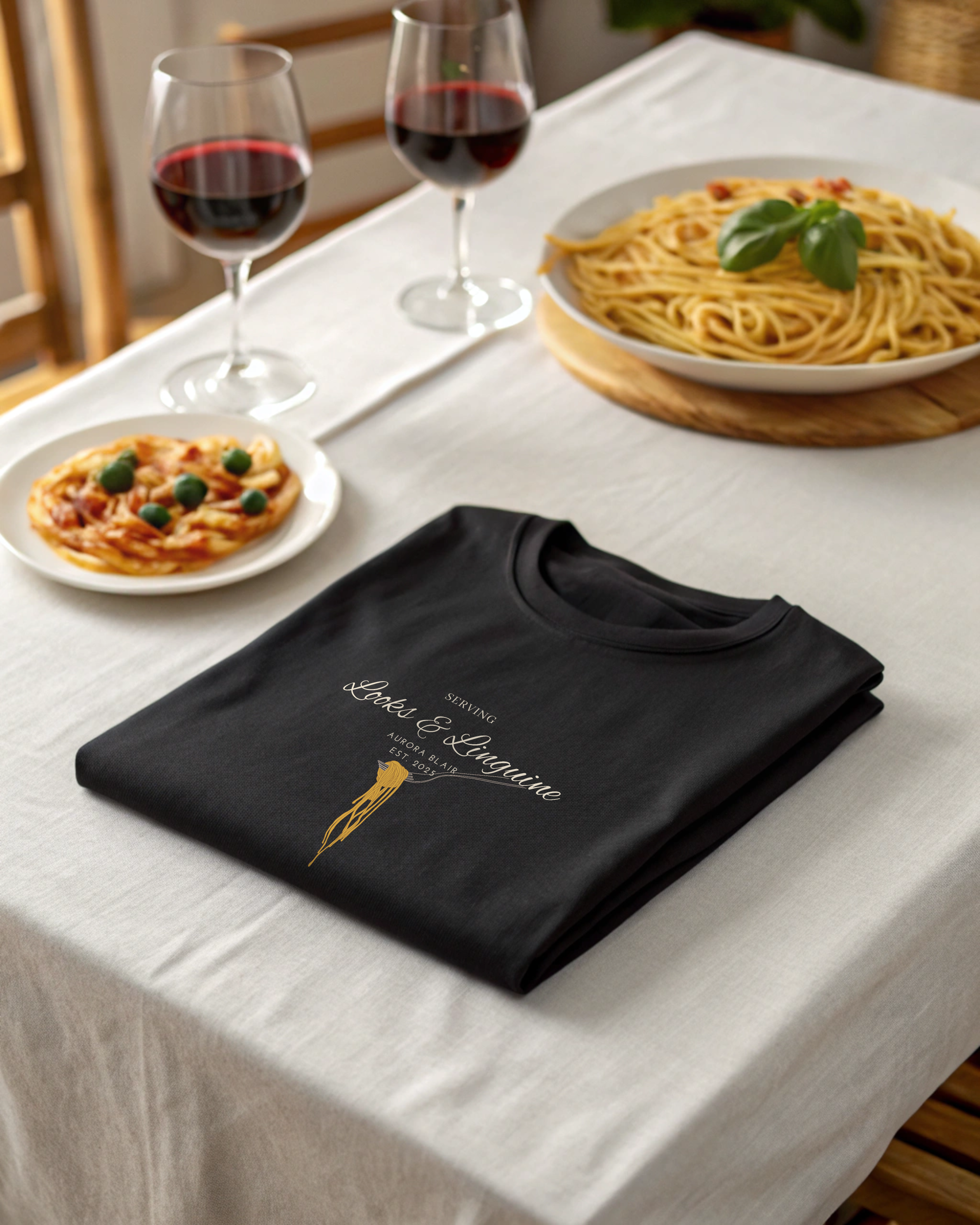Pasta & Wine - Unisex Oversized Classic Tee