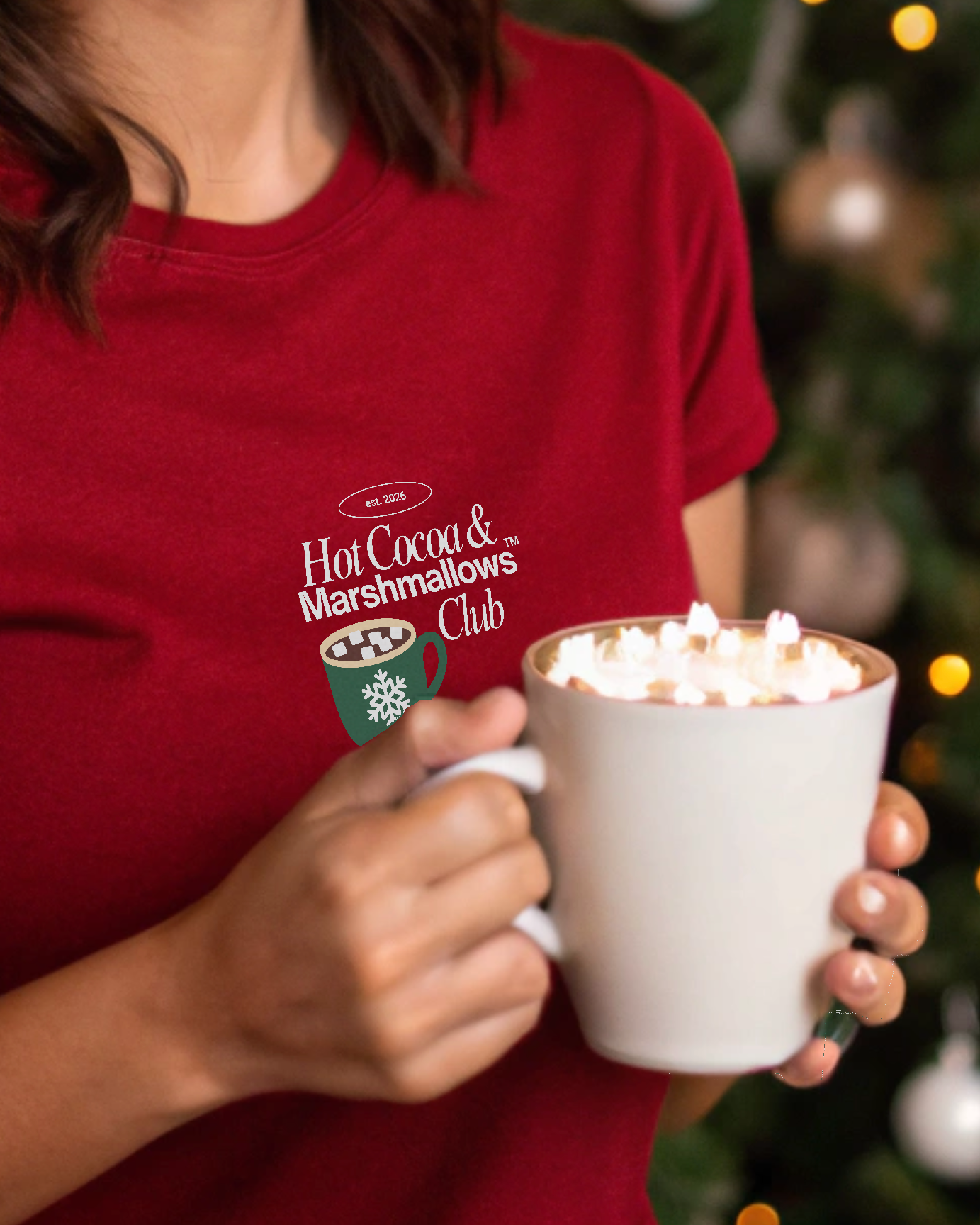 Hot Cocoa & Marshmallows - Unisex Classic Crew Fit