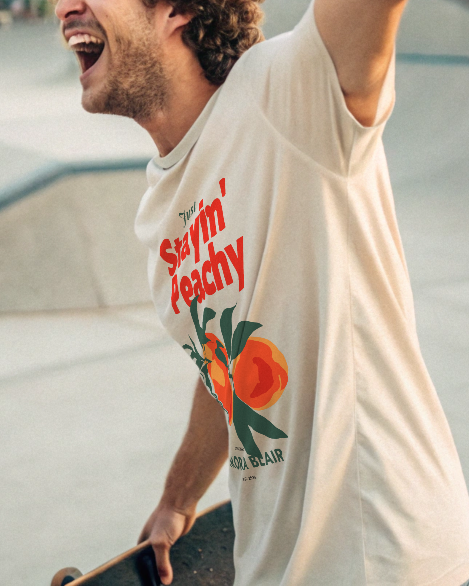 Stayin' Peachy - Unisex Classic Crew Tee