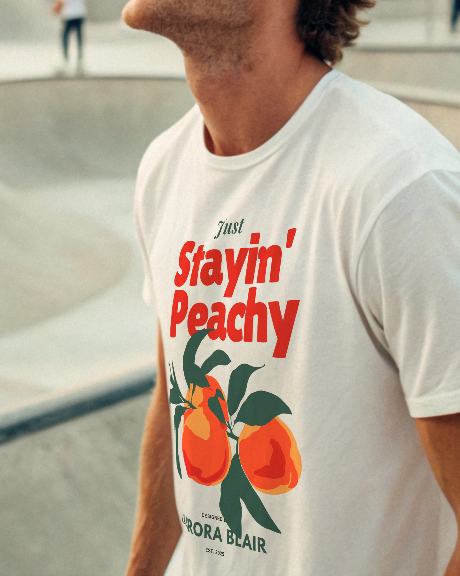 Stayin' Peachy - Unisex Classic Crew Tee