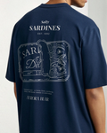 Sardines Navy Blue - Oversized Classic Tee