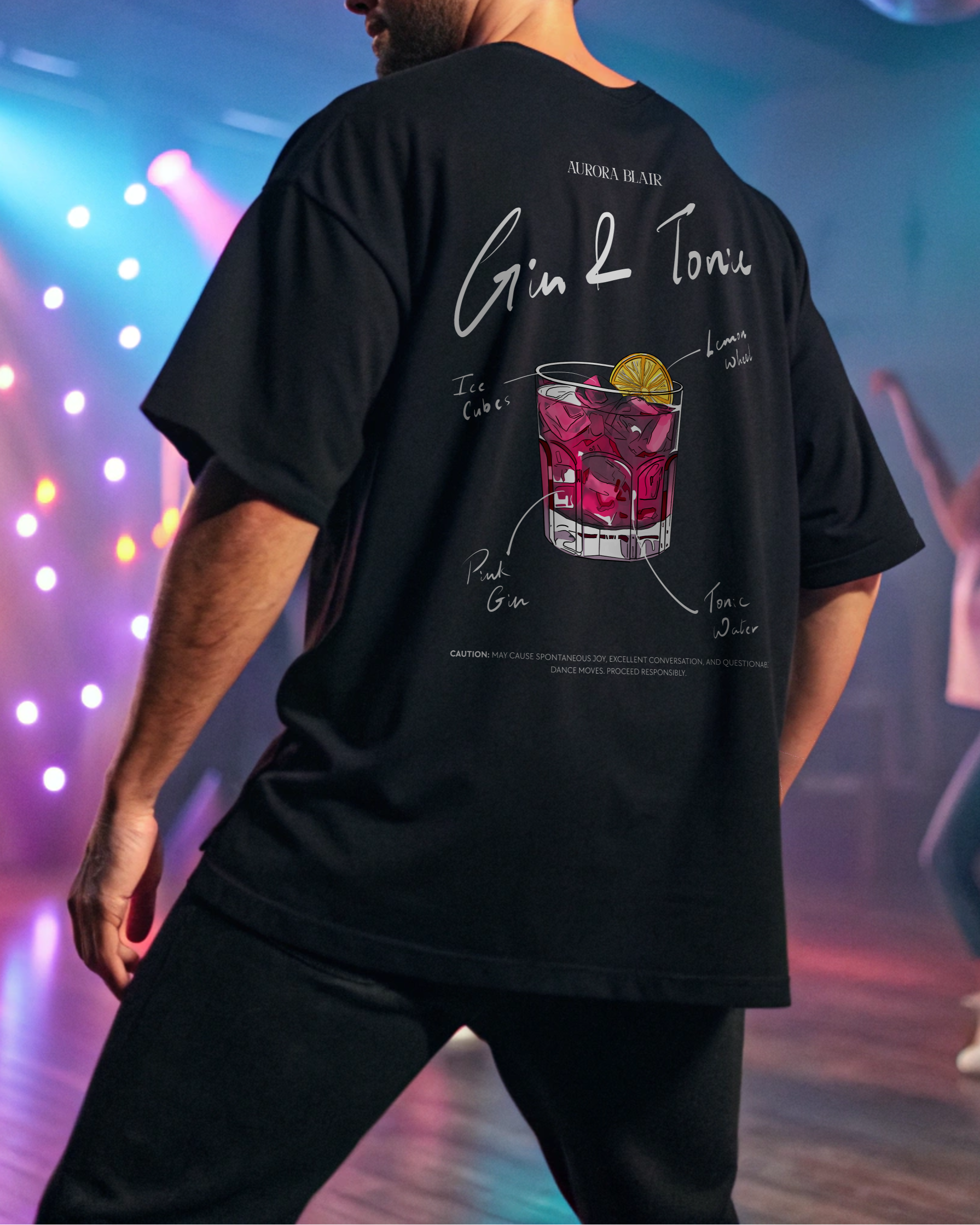 Gin & Tonic - Unisex Oversized Classic Tee