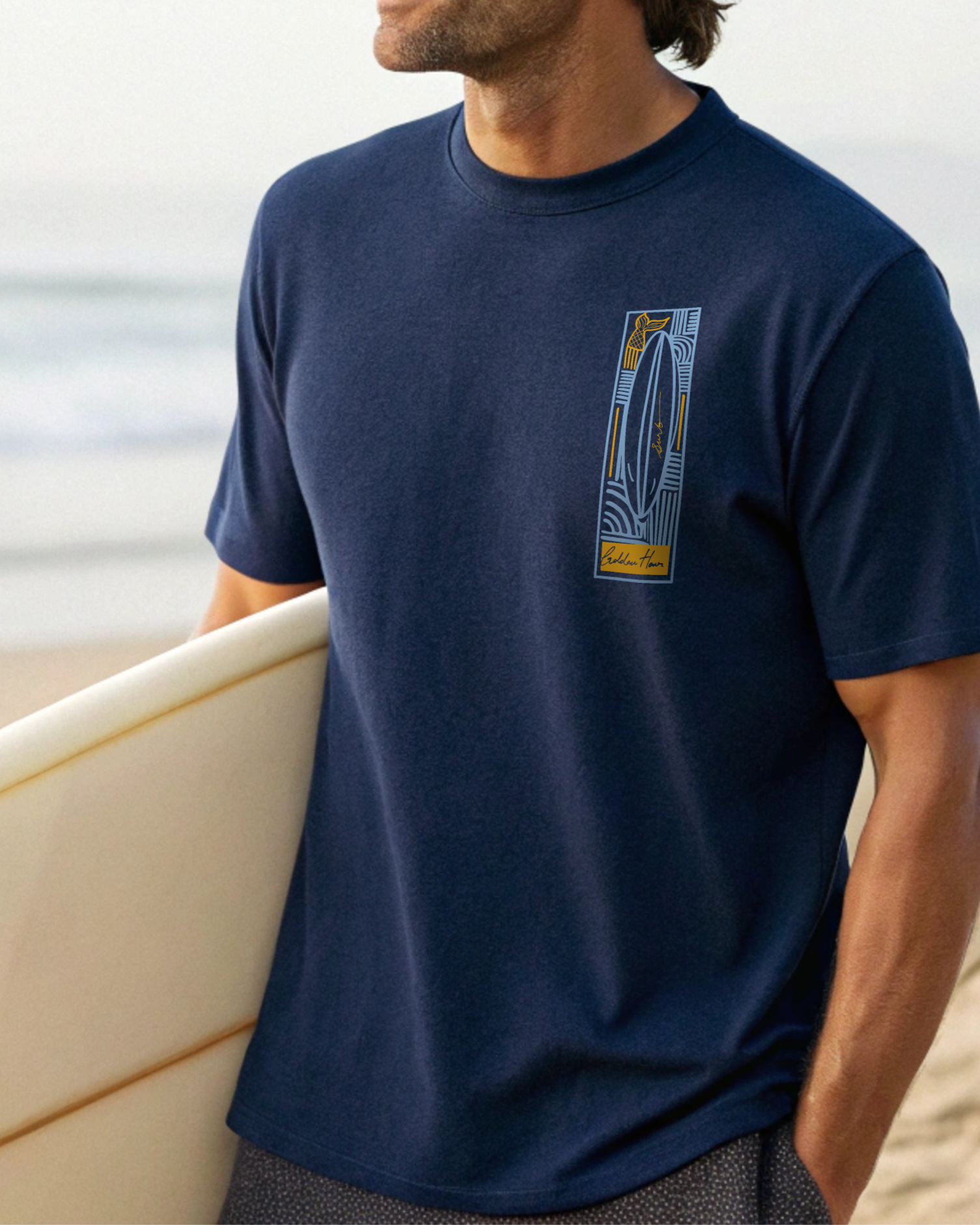 Golden Hour Waves - Oversized Classic Tee